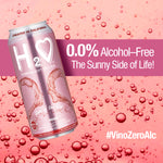H2o® Sparkling Rose 0.0% Alc, Refreshment, Limited Vintage, California, 12-Pack