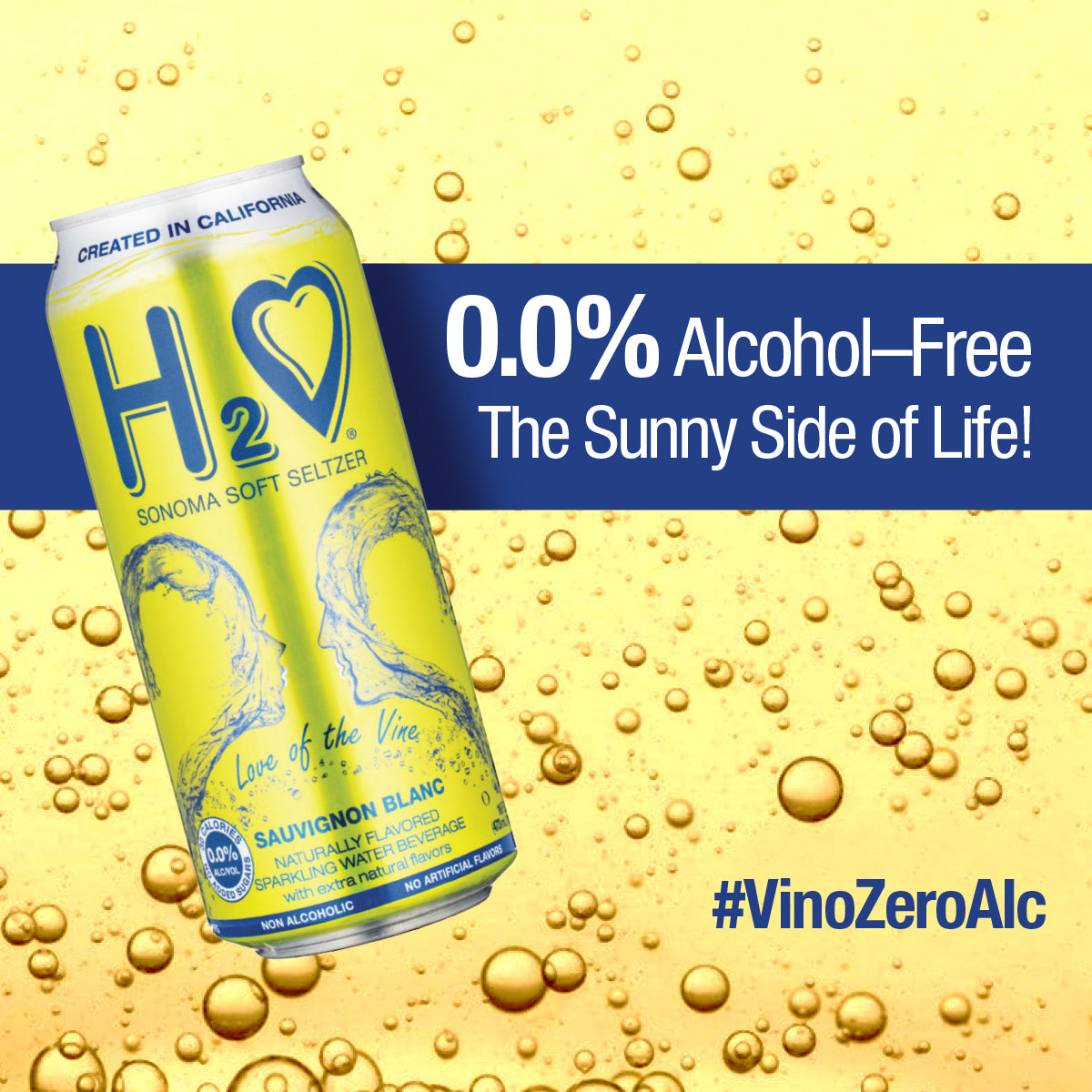 in Sauvignon Refreshment, 0.0% | Sonoma | Blanc Seltzer Science Pioneers ALC. Sonoma with Unlocked by ❤ 0.0% Soft Wine-Infused – Beverages H2o® Alcohol